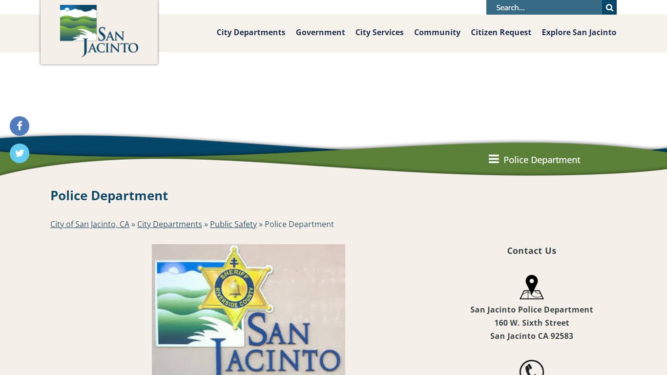 Police Department - City of San Jacinto, CA